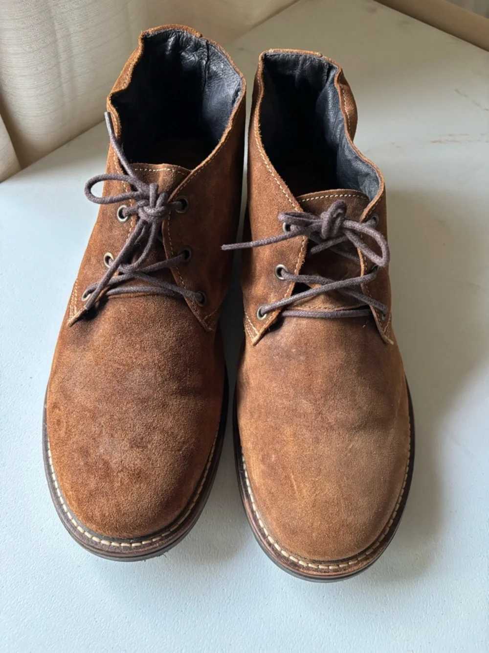 NAOT Pilot Suede Leather Chukka Boots Brown Mens 41 8 Comfort